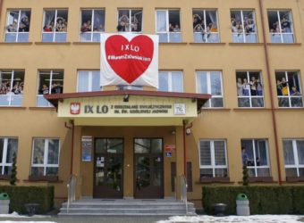 17.01.2019 RZESZOW  9 LO BANER MUREM ZA OWSIAKIEM FOT KRZYSZTOF KAPICA