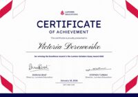 [Lumiere Scholars Essay Award Certificate] Victoria Derewońko